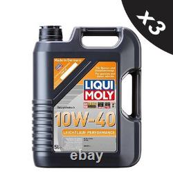 Liqui Moly 10W40 Engine Oil 15L Leichtlauf Performance 2536 ACEA A3 B3 MB 229.1