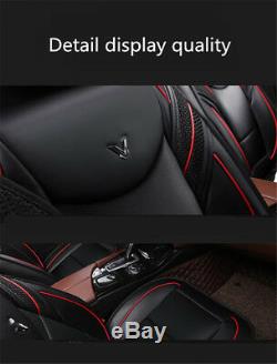 Luxury 6D PU Leather 5Seats Car Cushion Seat Covers Full Set Surrounded Cushion