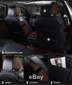 Luxury 6D PU Leather 5Seats Car Cushion Seat Covers Full Set Surrounded Cushion