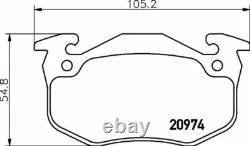 MINTEX Rear BRAKE DISCS + PADS SET for RENAULT CLIO II 2.0 16V Sport 2004-on