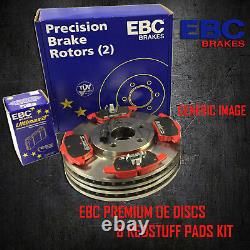 NEW EBC 238mm FRONT BRAKE DISCS AND REDSTUFF PADS KIT OE QUALITY KIT15356