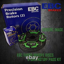 NEW EBC 238mm FRONT TURBO GROOVE GD DISCS AND GREENSTUFF PADS KIT KIT6862