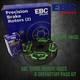 NEW EBC 238mm FRONT TURBO GROOVE GD DISCS AND GREENSTUFF PADS KIT KIT6862