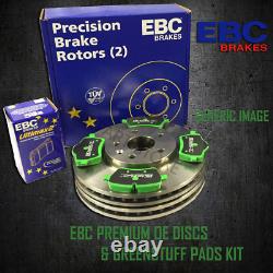 NEW EBC 259mm FRONT BRAKE DISCS AND GREENSTUFF PADS KIT OE QUALITY PD01KF412