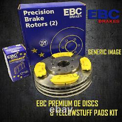 NEW EBC 312mm FRONT BRAKE DISCS AND YELLOWSTUFF PADS KIT OE QUALITY PD03KF1014