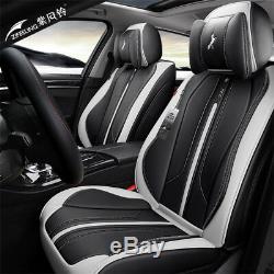 New 6D Car Seat Cover 5 seats Seat Cushion Leather + Sponge Layer Seat Cushion
