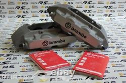 New GENUINE Renault Sport Clio III 3 RS 197 200 pair brembo calipers front GREY