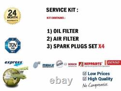 OIL FILTER + AIR FILTER + 4x PLUGS for RENAULT CLIO III 2.0 16V Sport 2008-on