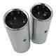 Original Quality 2 19/32-2 27/32in Many Vehicles 2x Premium Steel Tail Pipes