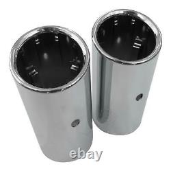 Original Quality 2 19/32-2 27/32in Many Vehicles 2x Premium Steel Tail Pipes
