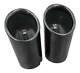 Original Quality 2 5/8-2 7/8in Many Vehicles 2x Premium Pipes Exhaust IN Black