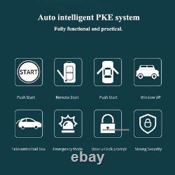 PKE Car Keyless Entry Engine Start Stop Security Alarm System Remote Control Kit