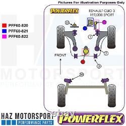 Powerflex 3Pc Engine Mounting Kit Inc Torque Arm Bush Clio Mk3 Sport 197/200 RS