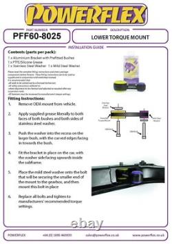 Powerflex Low Torq Mnt F. Road/Track for Clio 3 Sport 197/200 05-12 PFF60-8025P
