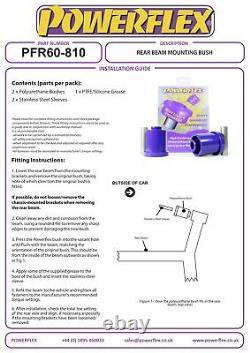 Powerflex Rr Beam Mount Bushes For Renault Clio 3 Sport 197/200 05-12 PFR60-810