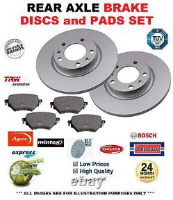 REAR AXLE BRAKE DISCS and PADS SET for RENAULT CLIO II 2.0 16V Sport 2004-2005