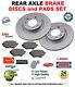 REAR AXLE BRAKE DISCS and PADS SET for RENAULT CLIO II 2.0 16V Sport 2004-2005