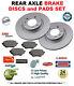 REAR AXLE DISCS and PADS for RENAULT CLIO II 2.0 16V Sport CB0M 2000-2009