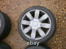 RENAULT CLIO 182 RS GENUINE ALLOY WHEELS ALLOYS MITCHELIN PILOT SPORT TYRES x4