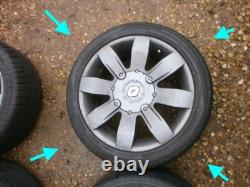 RENAULT CLIO 182 RS GENUINE ALLOY WHEELS ALLOYS MITCHELIN PILOT SPORT TYRES x4