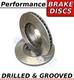 RENAULT CLIO 2.0 Williams 3 6/95-3/96 Drilled & Grooved Sport FRONT Brake Discs