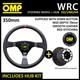 RENAULT CLIO RS SPORT 06-08 OMP 350mm WRC SMOOTH LEATHER STEERING WHEEL & HUB