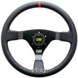 RENAULT CLIO RS SPORT 06-08 OMP 350mm WRC SMOOTH LEATHER STEERING WHEEL & HUB