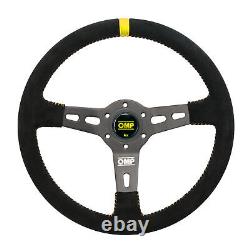 RENAULT CLIO RS SPORT 15mm 08-12 OMP RS SUEDE LEATHER 350mm STEERING WHEEL & HUB