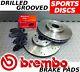 RENAULT CLIO SPORT 280MM Drilled & Grooved FRONT Brake Discs BREMBO Pads