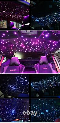 RGB LED Dual Head Twinkle Meteor Car Roof Starry Sky Light with 490Pcs Fibers APP