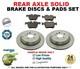 Rear Axle BRAKE DISCS + PADS for RENAULT CLIO III 2.0 16V Sport 2008-on