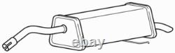 Rear Exhaust Silencer Back Box for Renault Clio RenaultSport 172 2.0 (2001-2003)