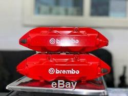 Red Brembo 4 Pot Front Calipers Renault Clio 197 200 Megane 225 Rs Sport