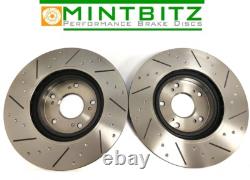 Renault Clio 172 182 Cup Sport Front Dimpled Grooved Brake Discs and Pads
