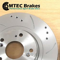 Renault Clio 172 182 Cup Sport Front Drilled Grooved Brake Discs and MTEC Pads