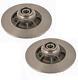 Renault Clio 172 Cup Sport Rear Brake Discs Fitted With Bearings Abs Rings