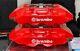 Renault Clio 197 200 Megane 225 Rs Sport Brembo 4 Pot Front Calipers Pair Red