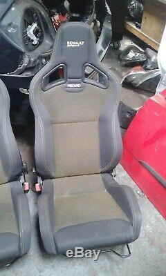 Renault Clio 197 Sport Megane Renaultsport Recaro Cs Yellow Dot Front Seats