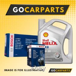 Renault Clio 2.0 16V Sport 08-14 BOSCH OIL AIR FILTER SERVICE KIT SHELL 5W-30 6L