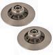 Renault Clio 2.0 16v Sport Cup Rear Brake Discs With Abs Rings + Bearings Fitted