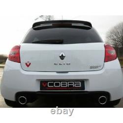 Renault Clio 200 Mk3 2.0 16V Non-Resonated Cat Back Cobra Sport Exhaust RN07