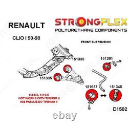 Renault Clio I front kit suspension polyurethane bushes SPORT