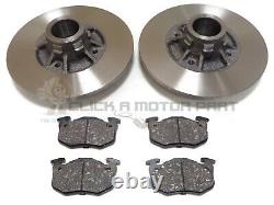 Renault Clio Mk2 00-05 2.0 16v Sport Rear 2 Brake Discs & Pads No Abs Ring