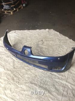 Renault Clio Mk2 2001-2006 Front Bumper Panel in 423 Monaco Blue! Damaged! Pics