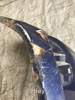 Renault Clio Mk2 2001-2006 Front Bumper Panel in 423 Monaco Blue! Damaged! Pics