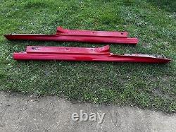 Renault Clio Sport 2005-2009 197 set of Front Side Skirt red