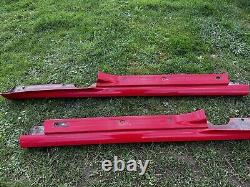 Renault Clio Sport 2005-2009 197 set of Front Side Skirt red