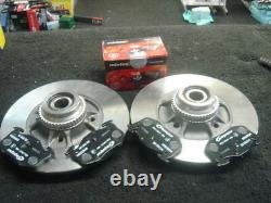 Renault Clio Sport Cup 172 Rear Brake Disc Mintex Pad Bearings Abs Rings Fitted