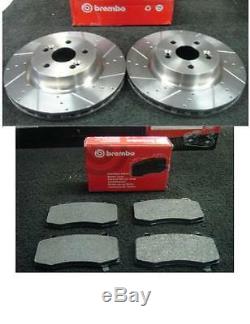 thumbnail image 2 of ASC-DG Front Brake Discs & Pads Kit For Renault Trafic II (2001-on). 305mm Drilled & Grooved Discs With Brembo Pads. Performance Upgrade! 2 of 3