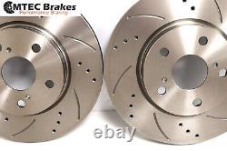 Renault Clio sport 182 2.0 16v 03-05 Front Rear Brake Discs Pads Drilled Grooved